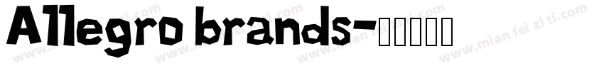 Allegro brands字体转换